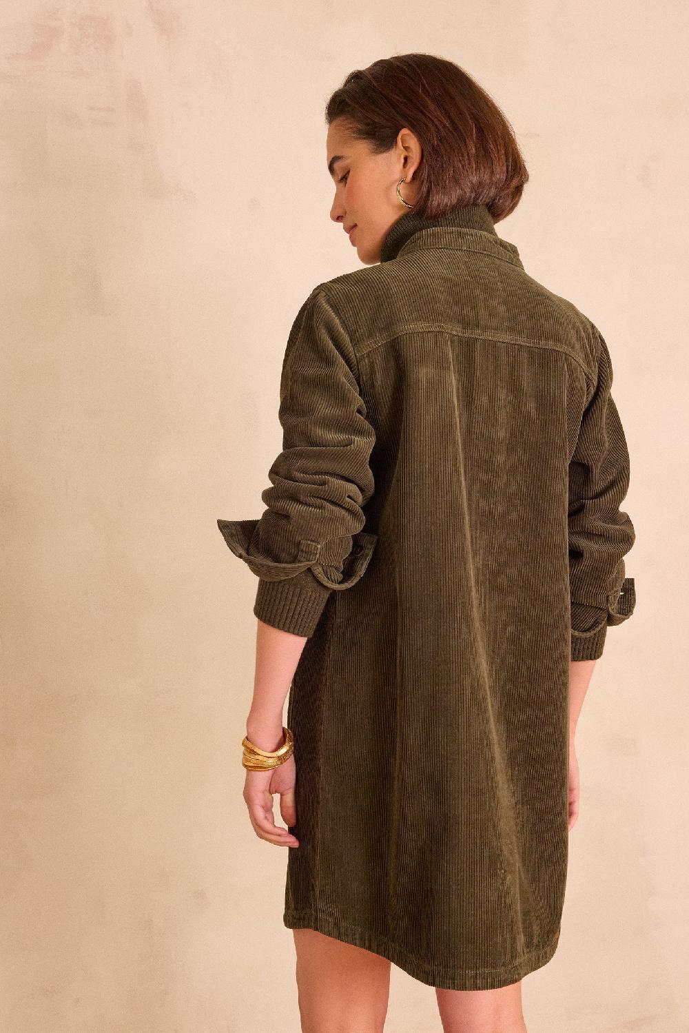 Maison 123 RITA Corduroy Shirt Dress