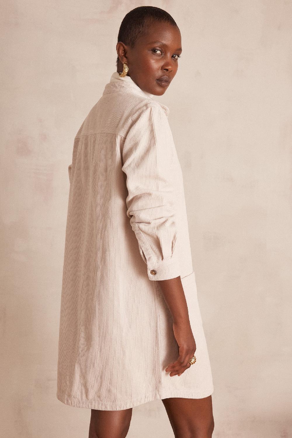 Maison 123 RITA Velvet Shirt Dress