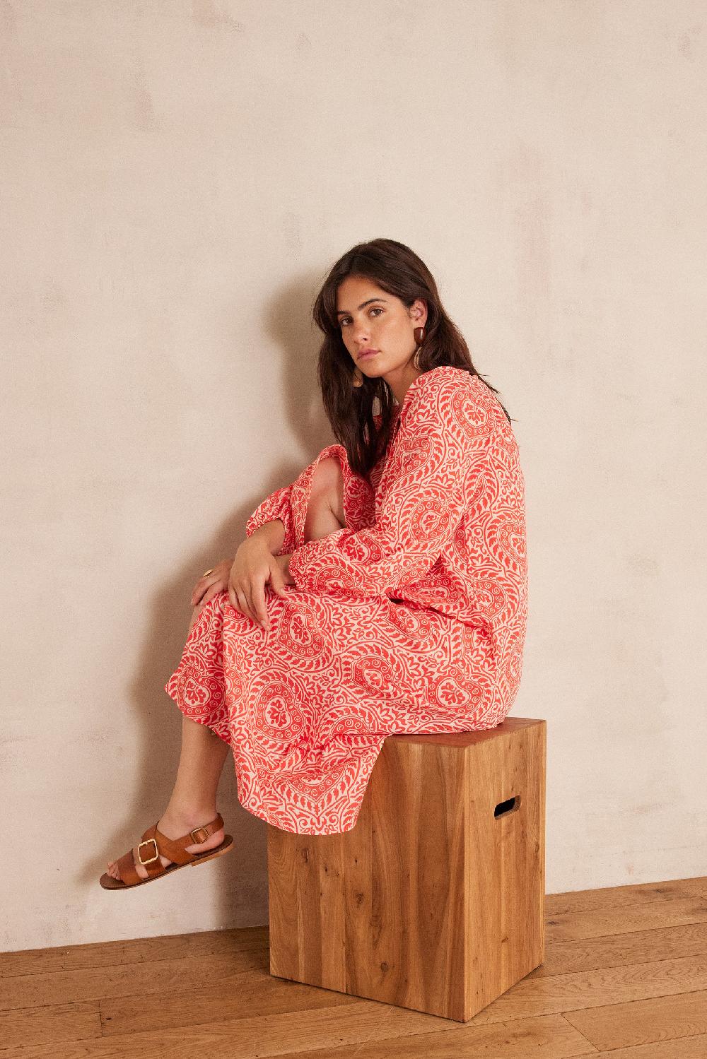 maison 123 ROMANA long cotton dress