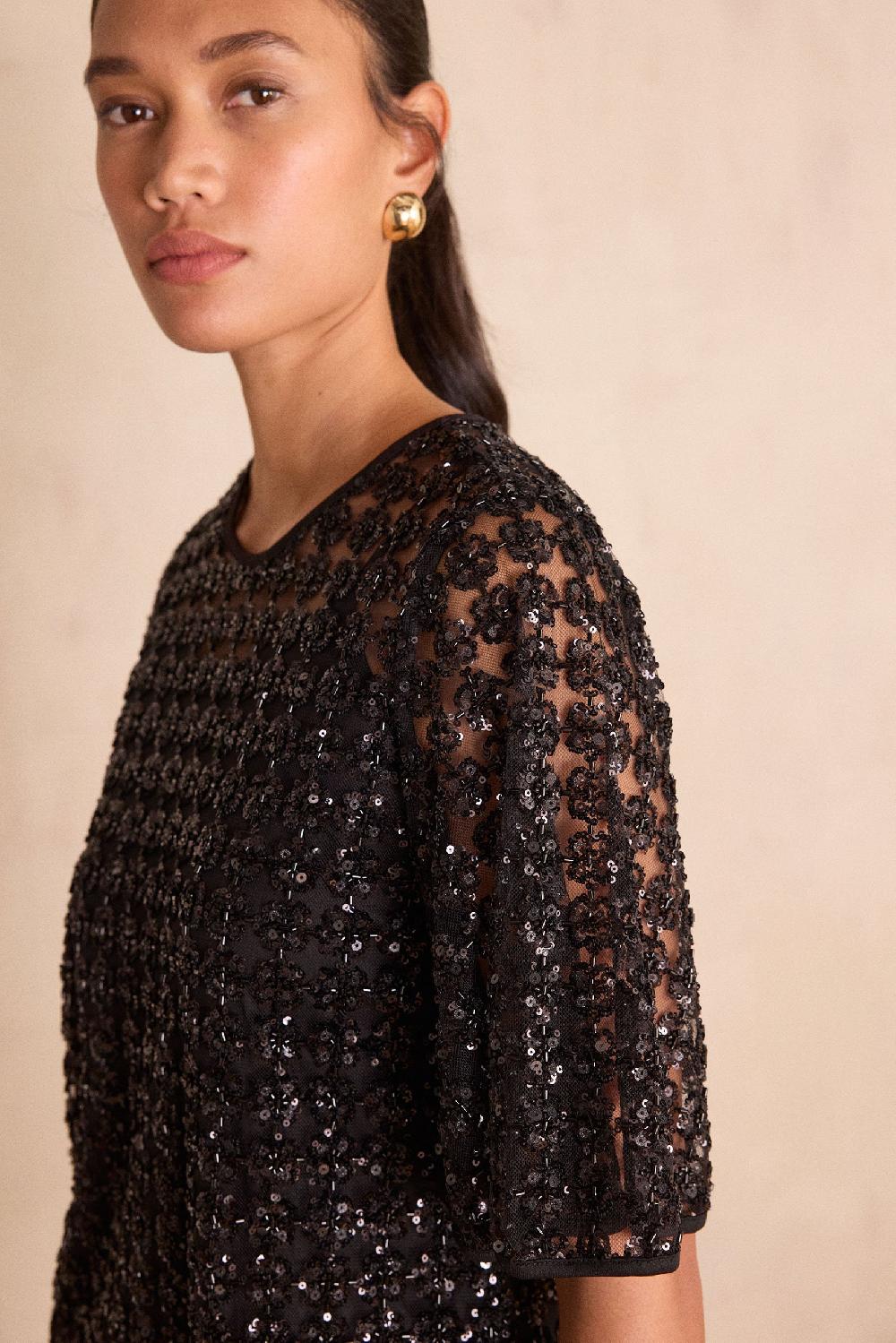 Maison 123 ROSELLA A-line Dress With Short Sleeves