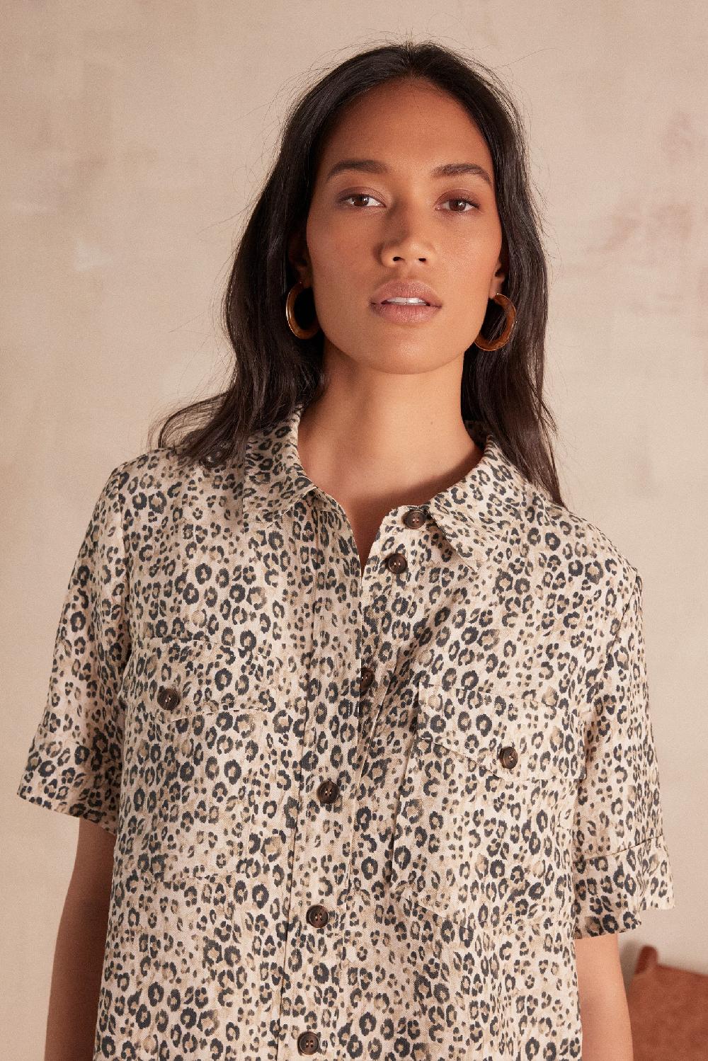 Maison 123 ROSEMARY Printed Shirt Dress