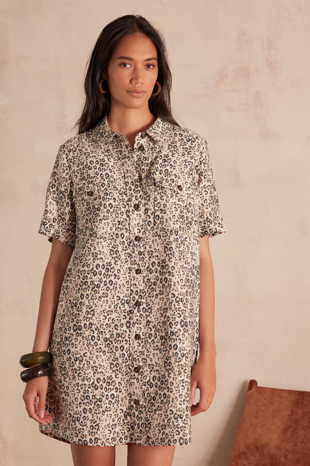 maison 123 ROSEMARY printed shirt dress