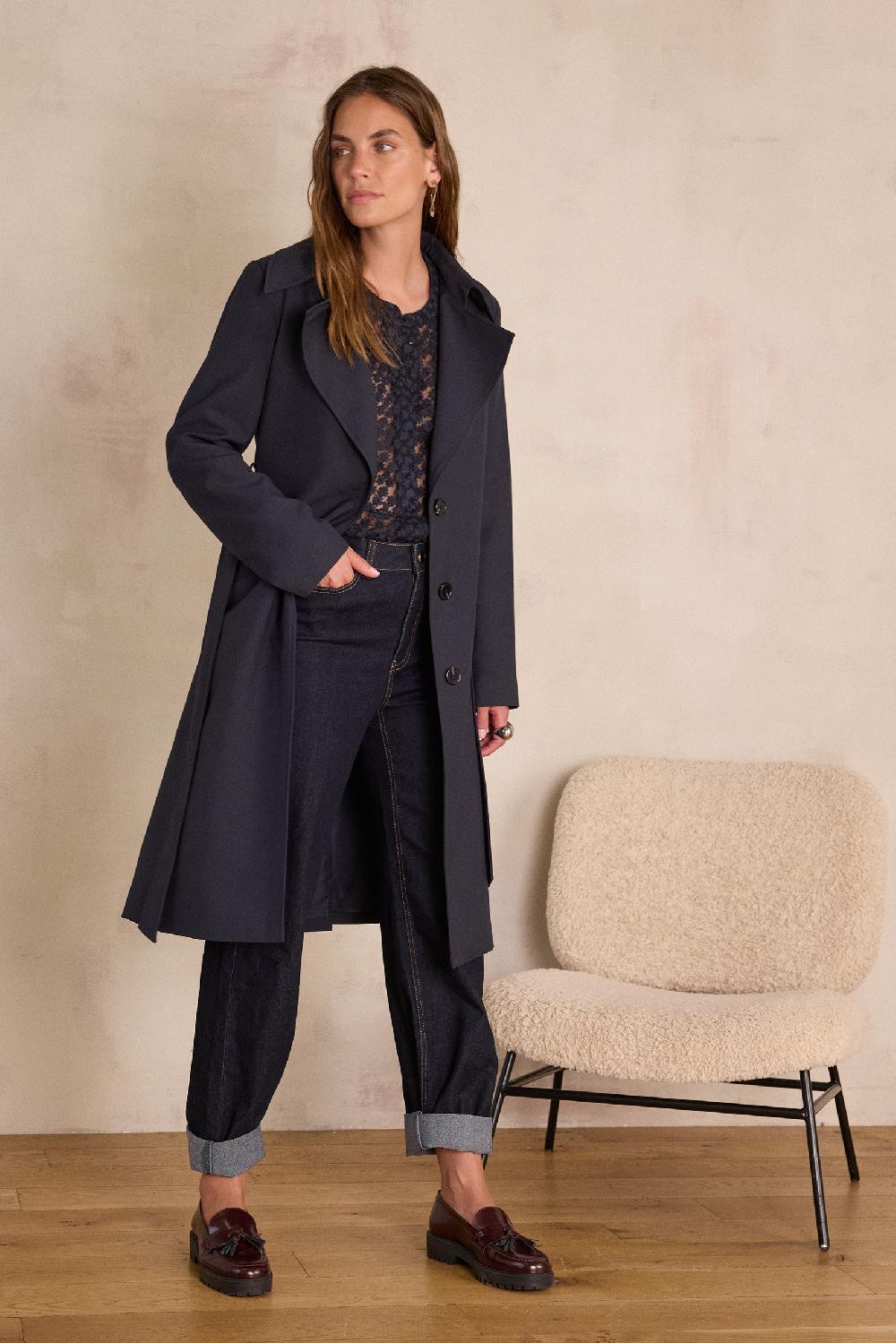 maison 123 RYO belted trench coat