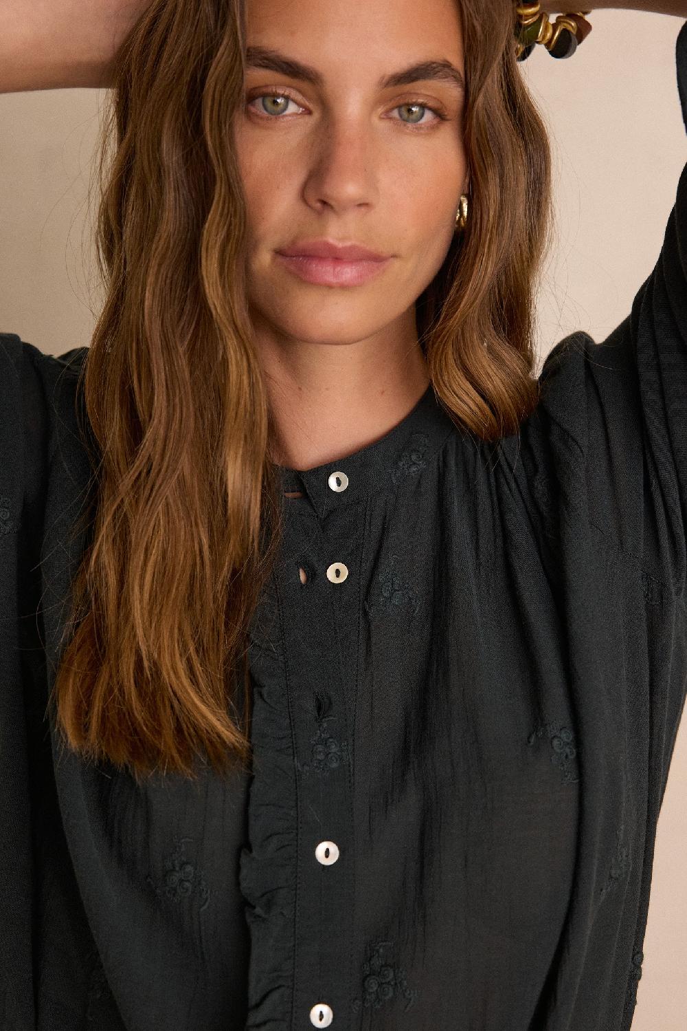 Maison 123 SANDRA Embroidered Cotton Blouse