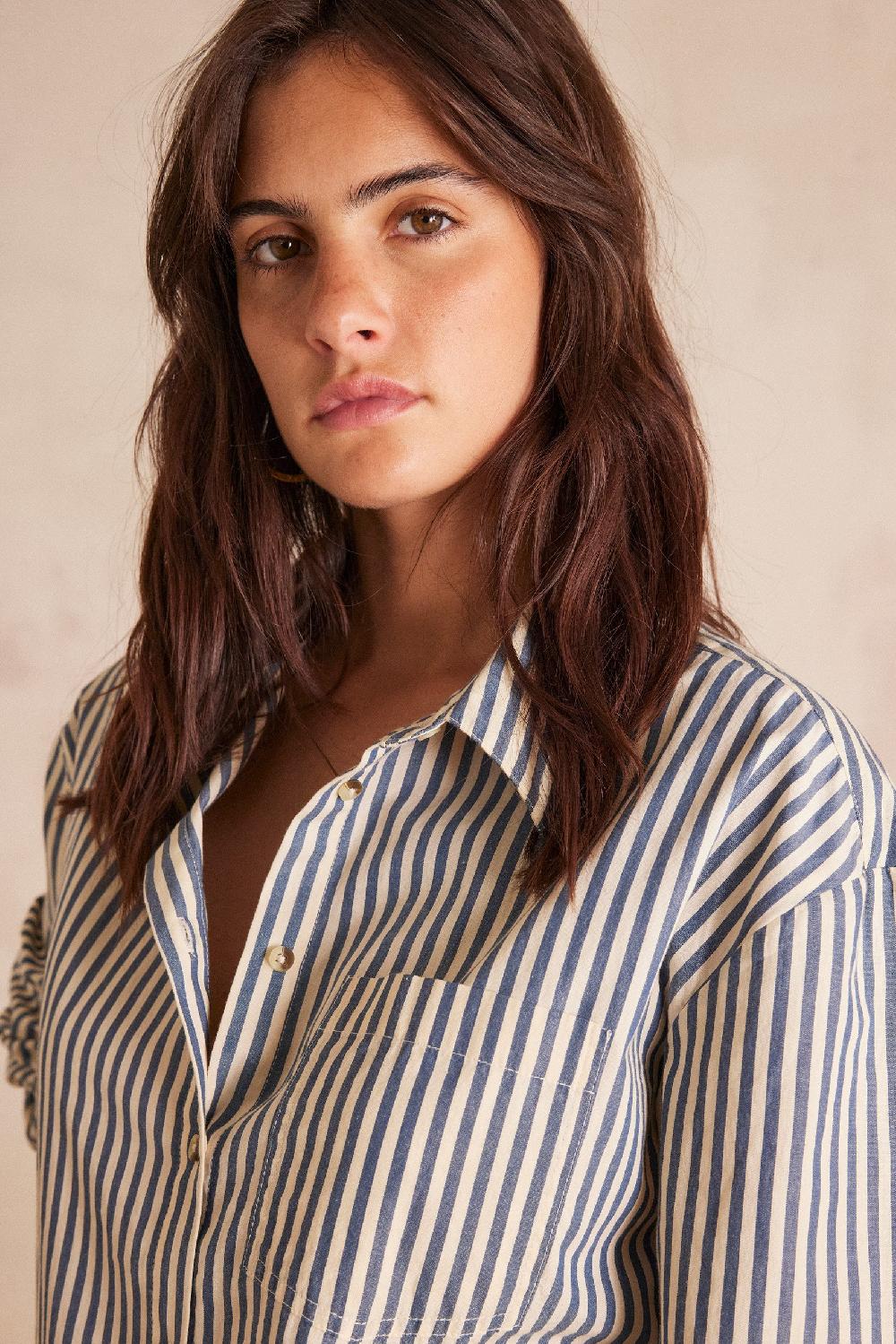 Maison 123 SAVANA Striped Cotton Shirt