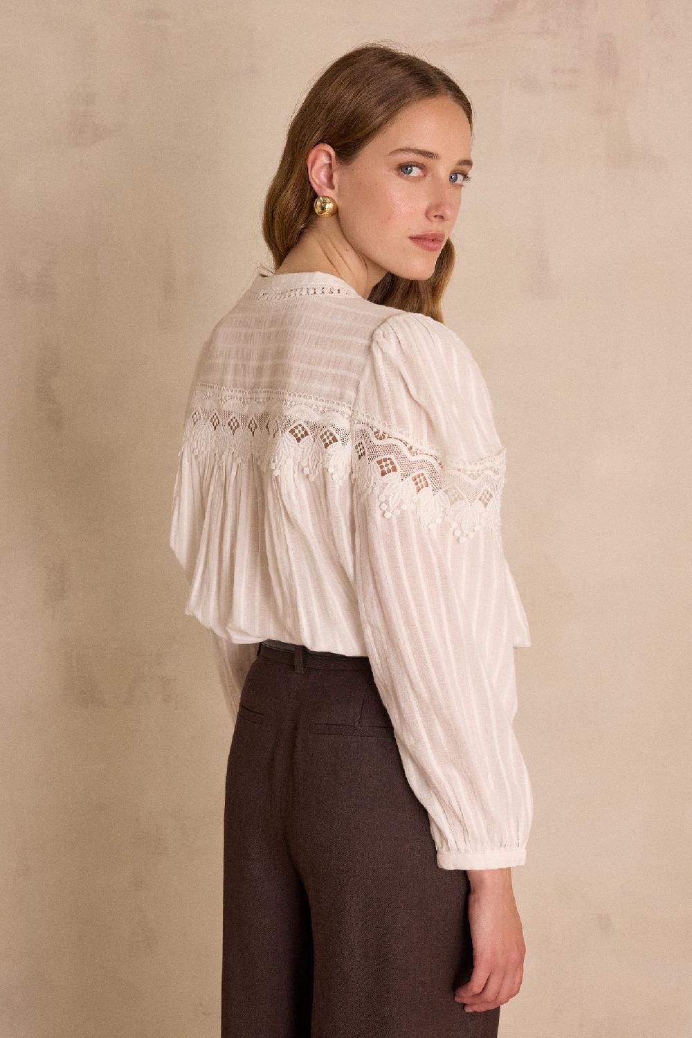 Maison 123 SELENA Blouse In 100% Cotton