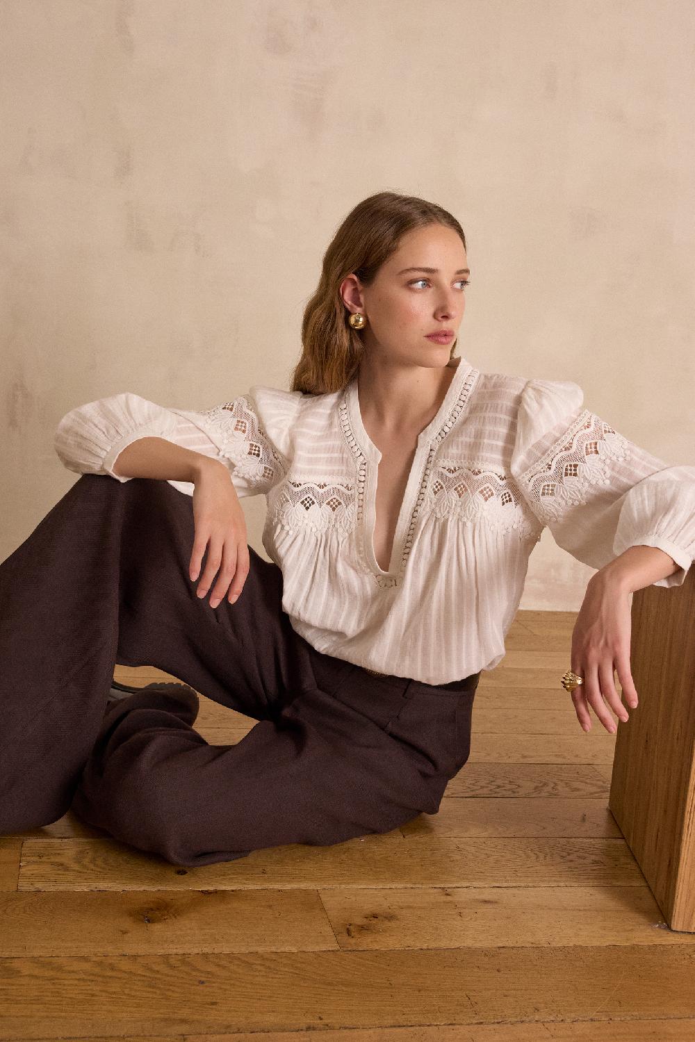 maison 123 SELENA blouse in 100% cotton