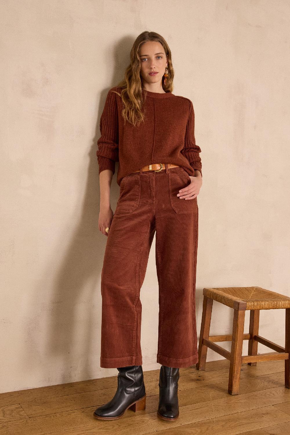 Maison 123 SELYNA Cotton Velvet Trousers