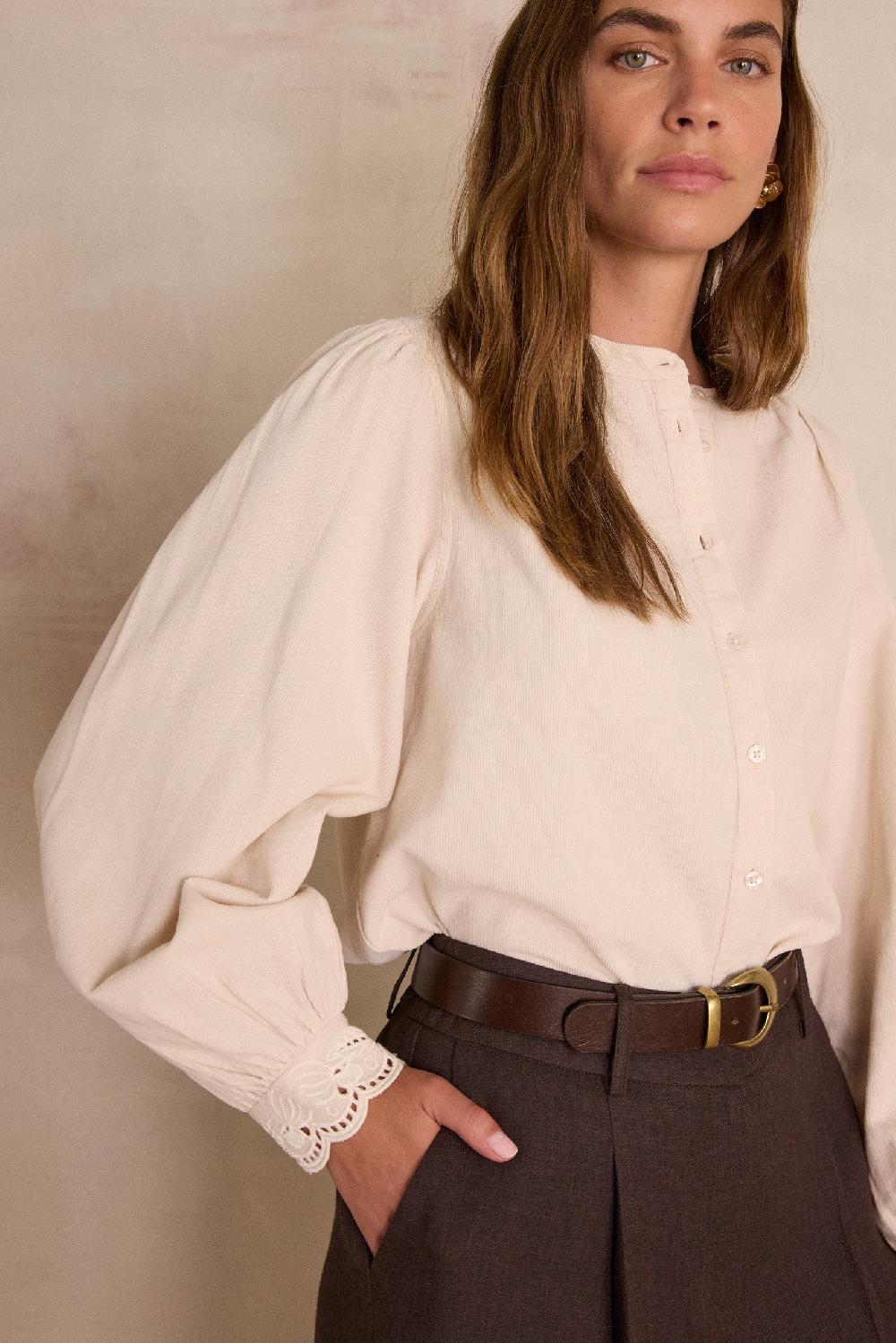 Maison 123 SENNA Blouse In Cotton Velvet