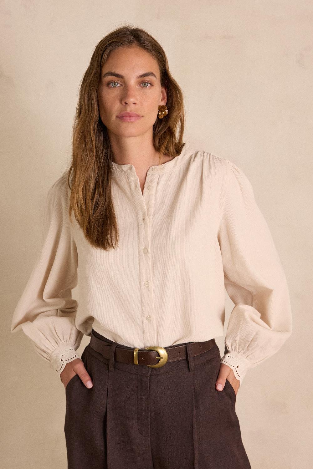 Maison 123 SENNA Blouse In Cotton Velvet