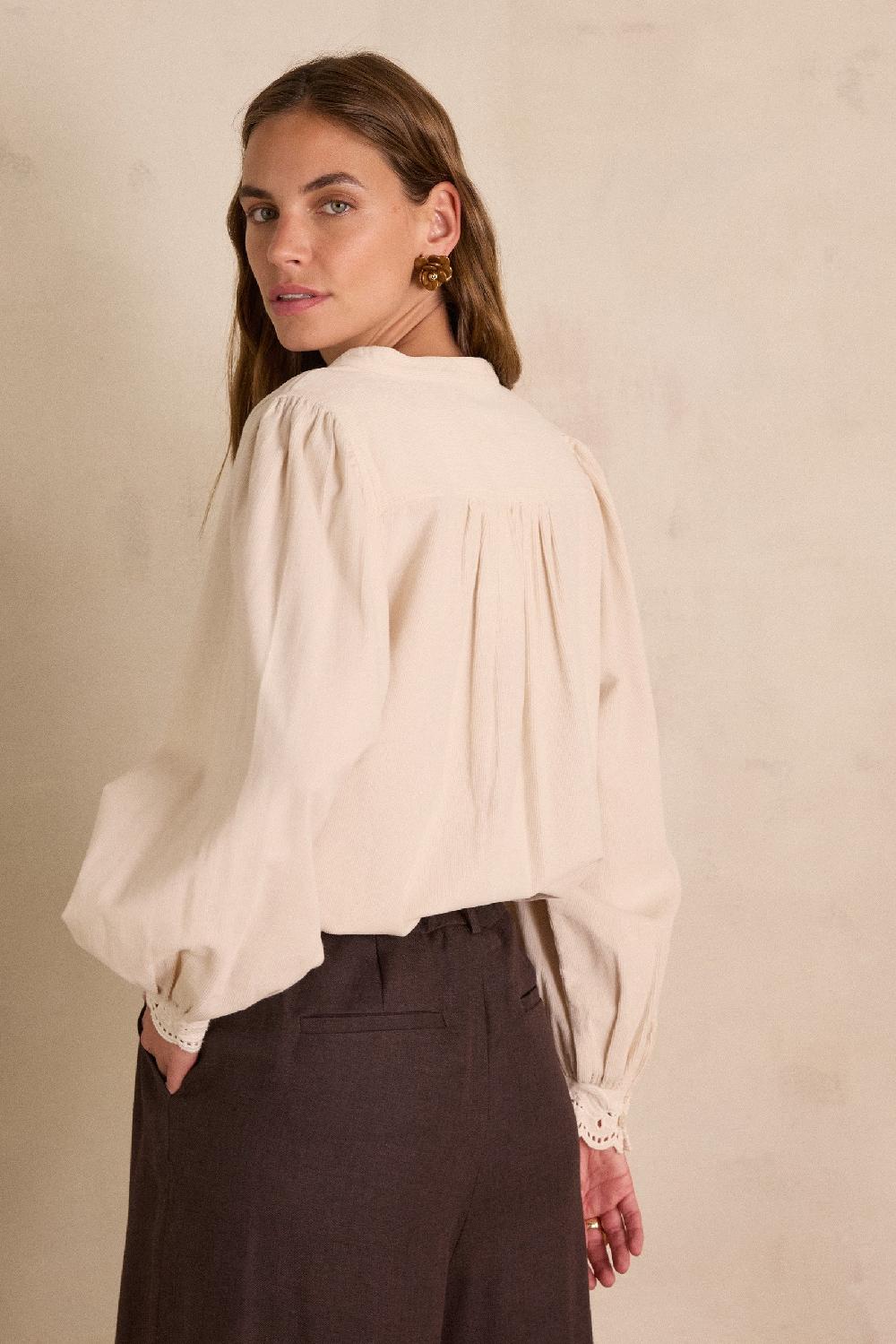 Maison 123 SENNA Blouse In Cotton Velvet