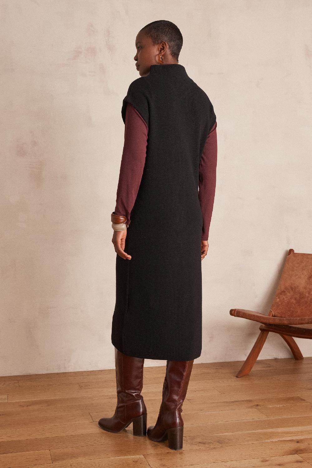 Maison 123 Sleeveless ROMANCE Dress In Ribbed Knit