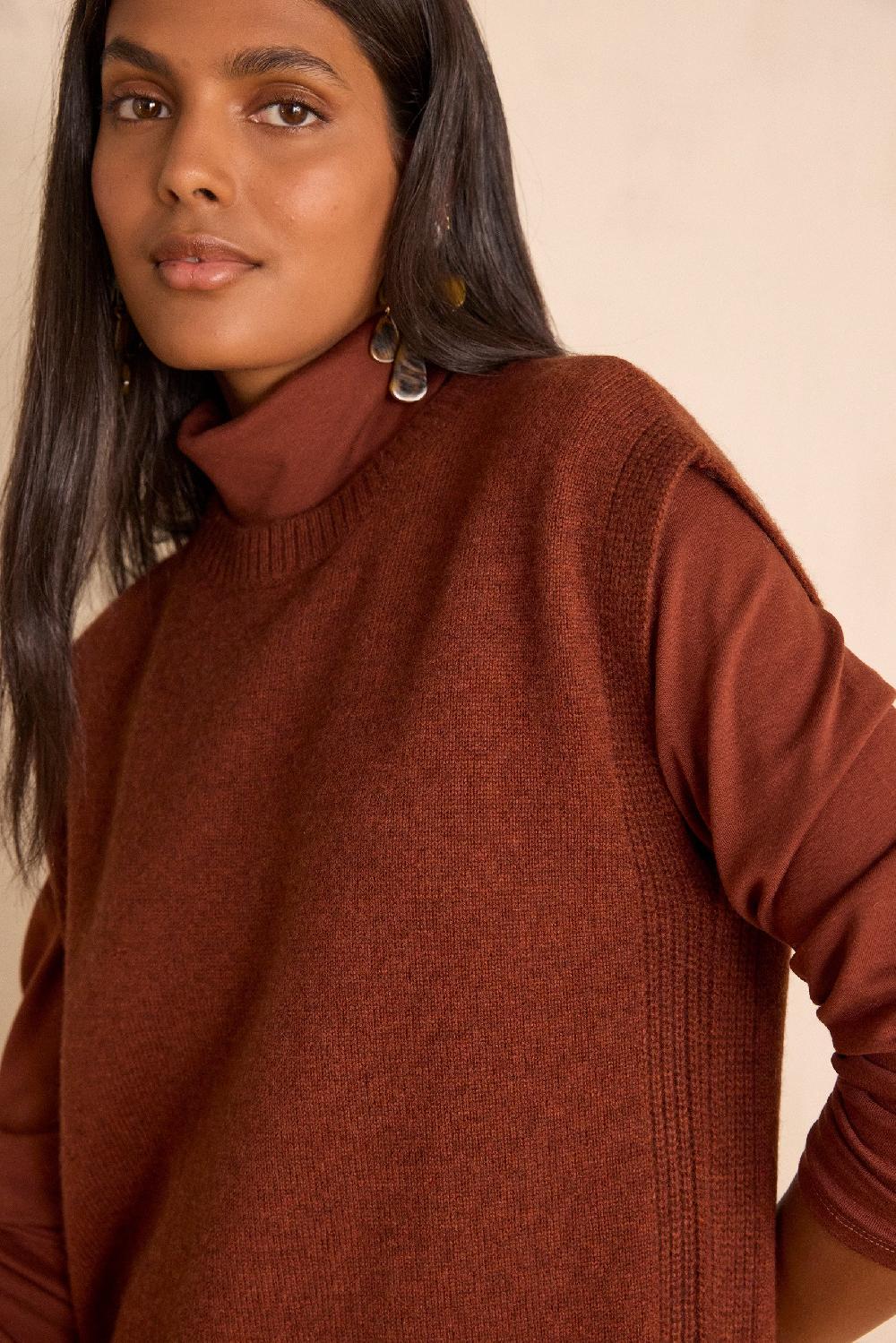 Maison 123 Sleeveless Wool Jumper Dress RAPHAELLE