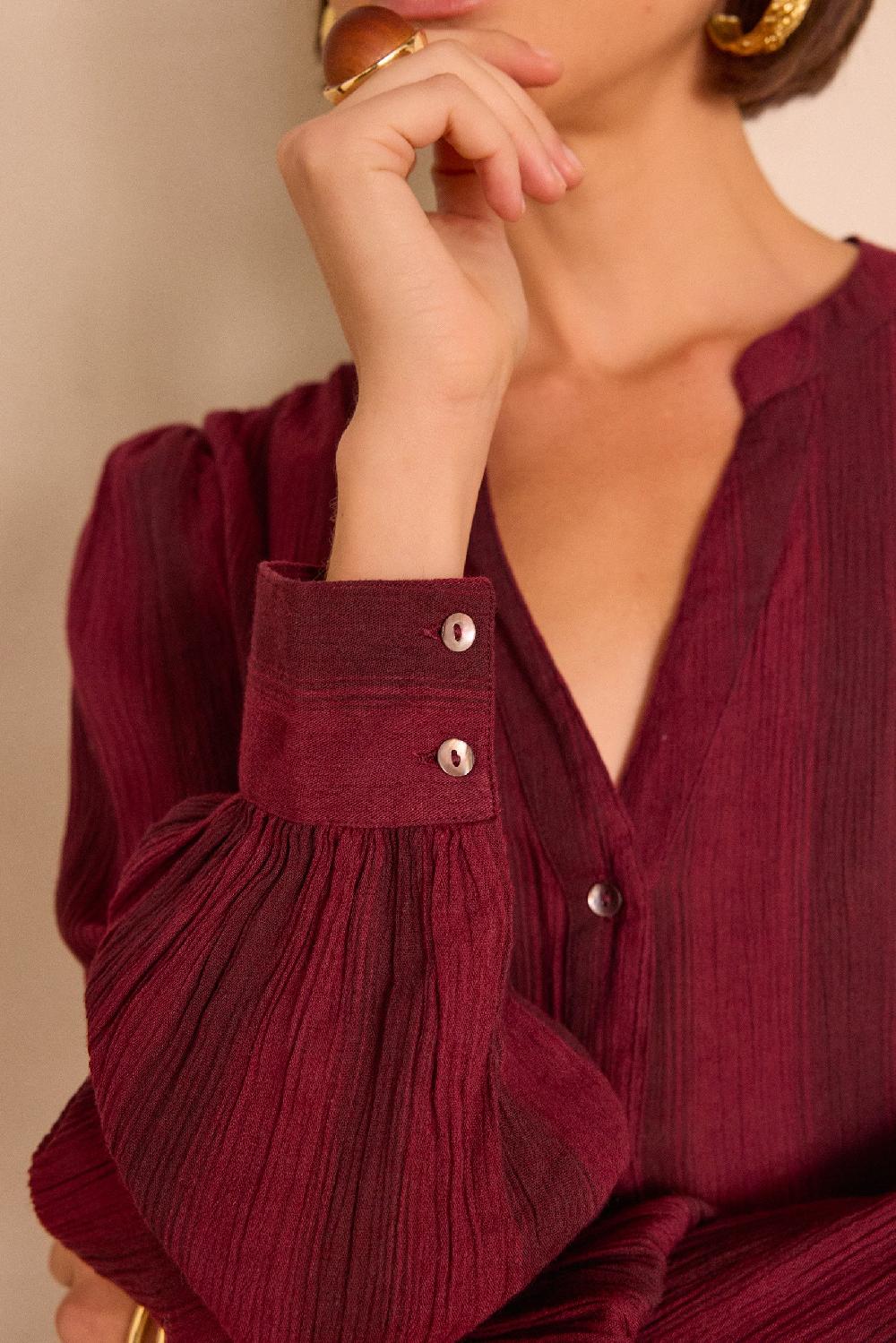 Maison 123 STELLA Striped Cotton Blouse