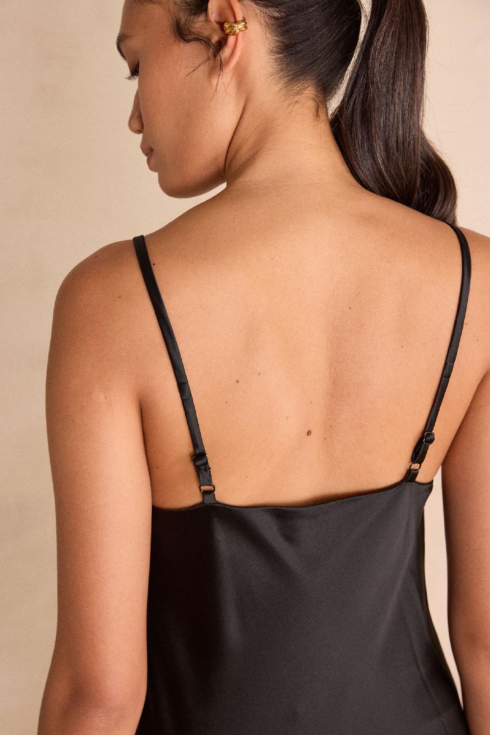 Maison 123 Straight Satin Dress REFLET