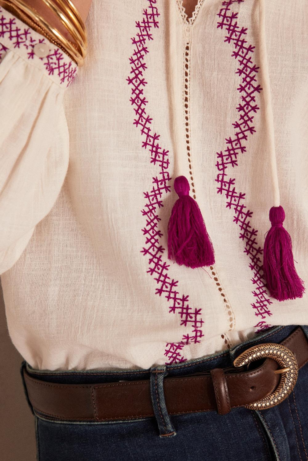 Maison 123 SULLY Blouse In Cotton And Linen