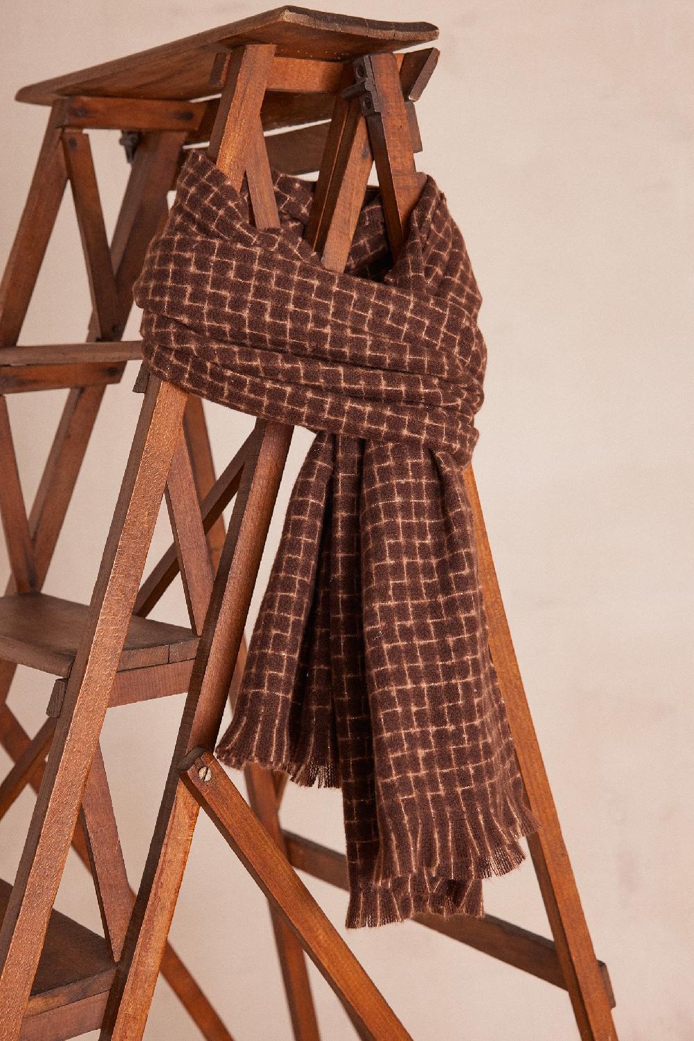 maison 123 TALIA fine check SCARF