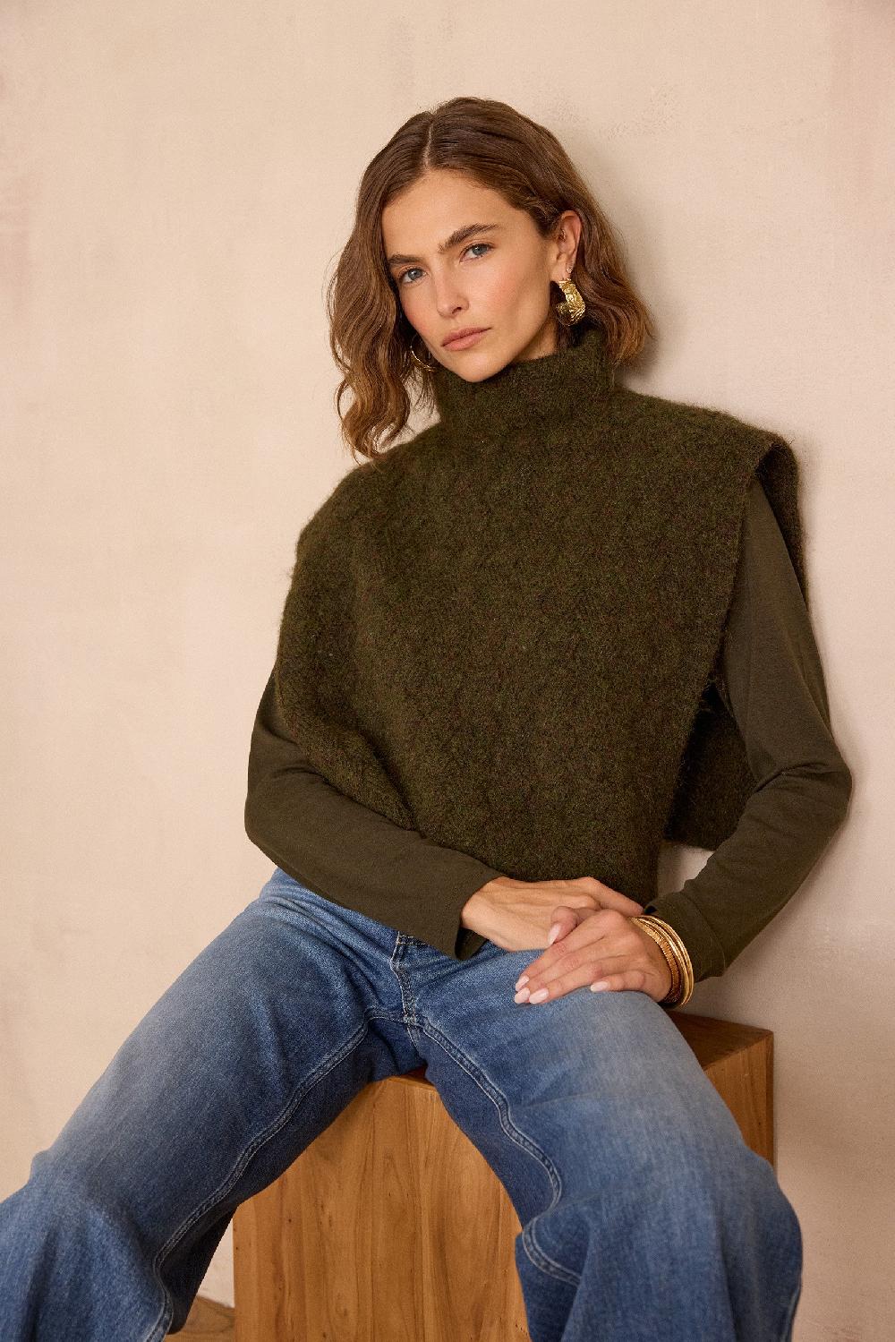 Maison 123 TAO Scarf With Cable Knit Pattern