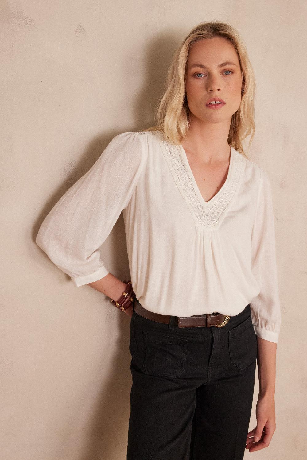maison 123 TAYLOR embroidered blouse