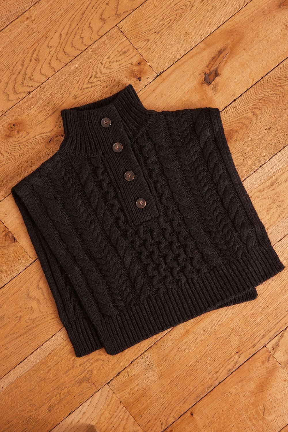 maison 123 TEDDY cable knit collar