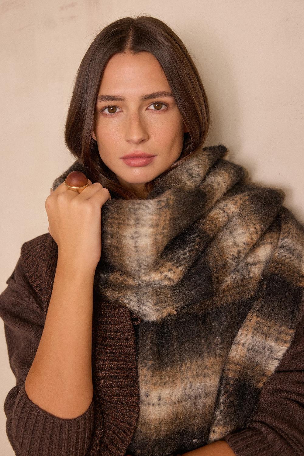 Maison 123 THEODORE Checked Scarf