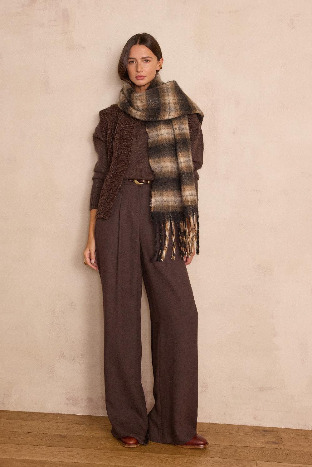 Maison 123 THEODORE Checked Scarf