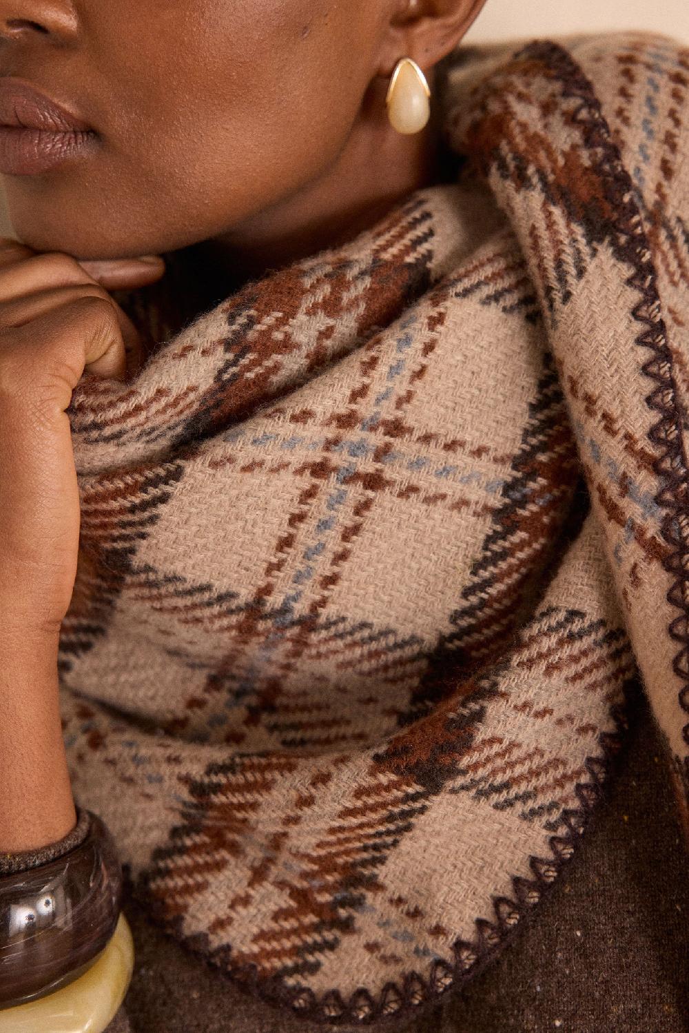 Maison 123 THIBAULT Checked Scarf