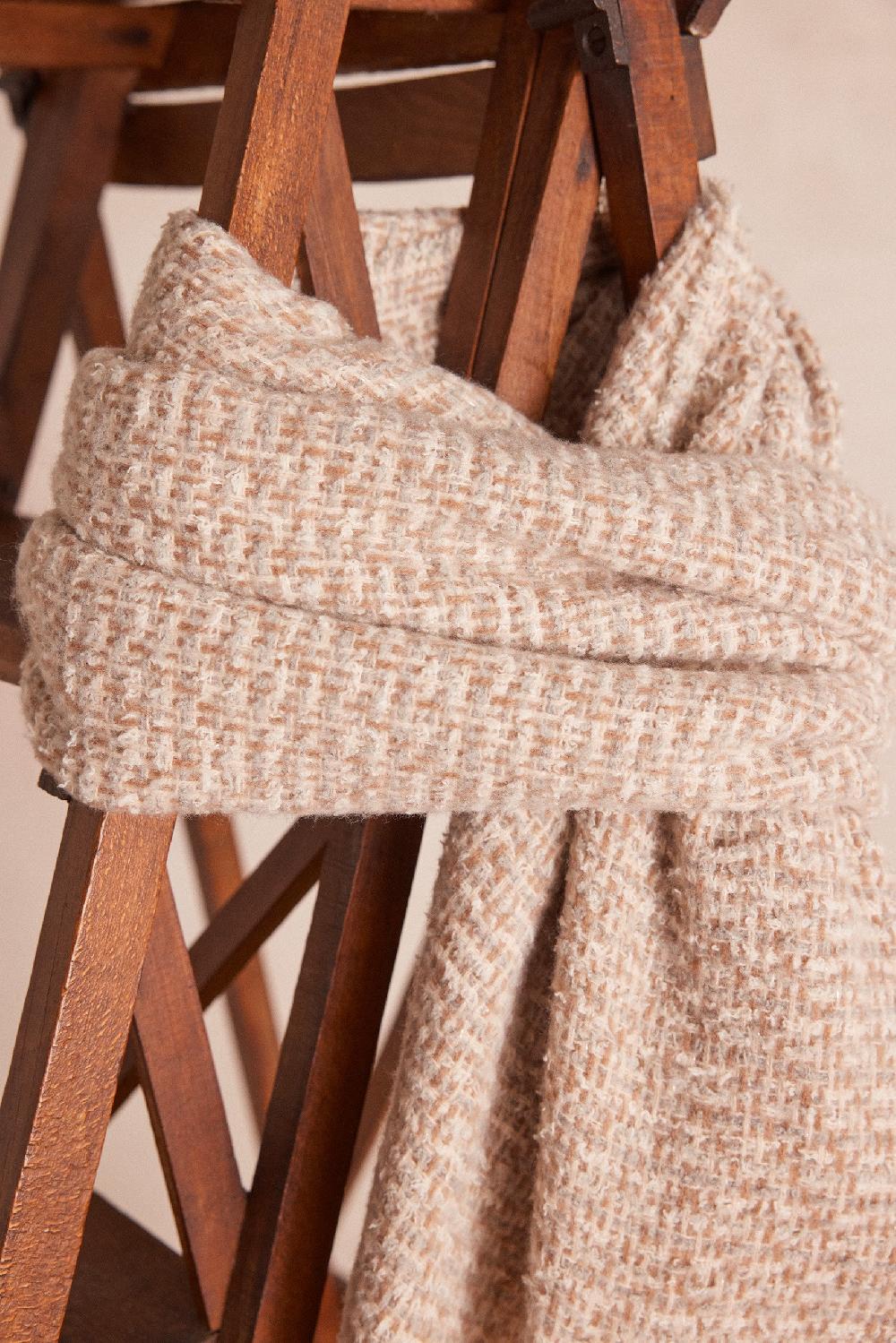 Maison 123 TIMOTHE Tweed Effect Scarf