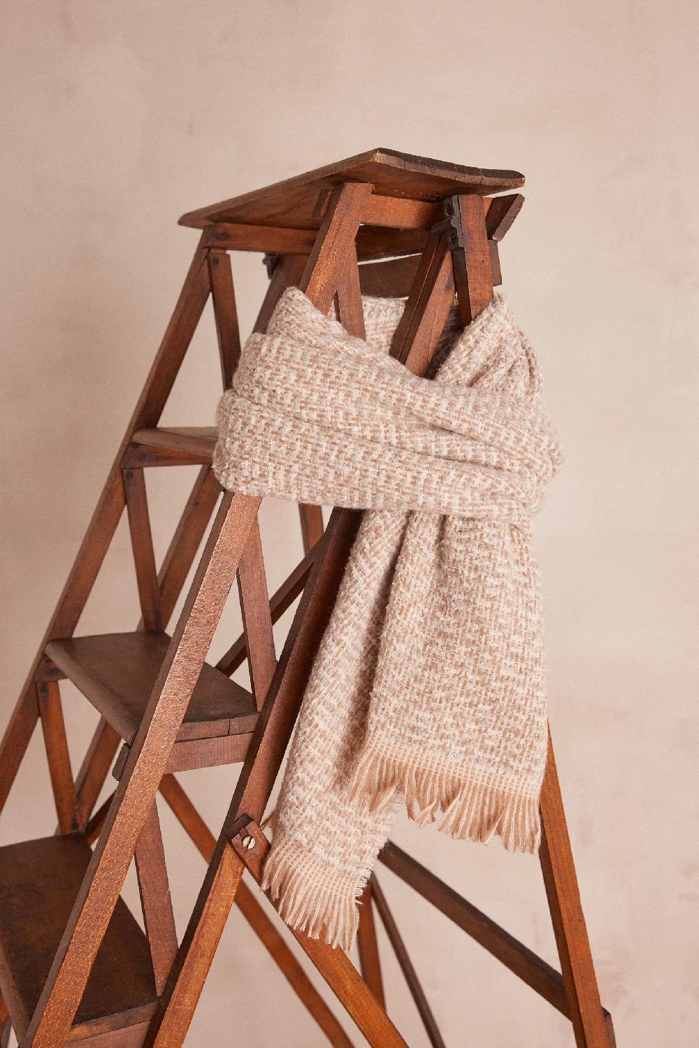 maison 123 TIMOTHE tweed effect scarf