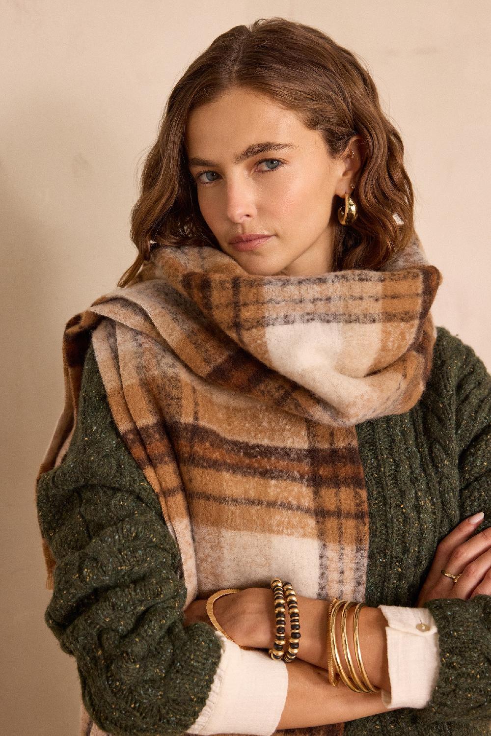 Maison 123 TRISTAN Checked Scarf