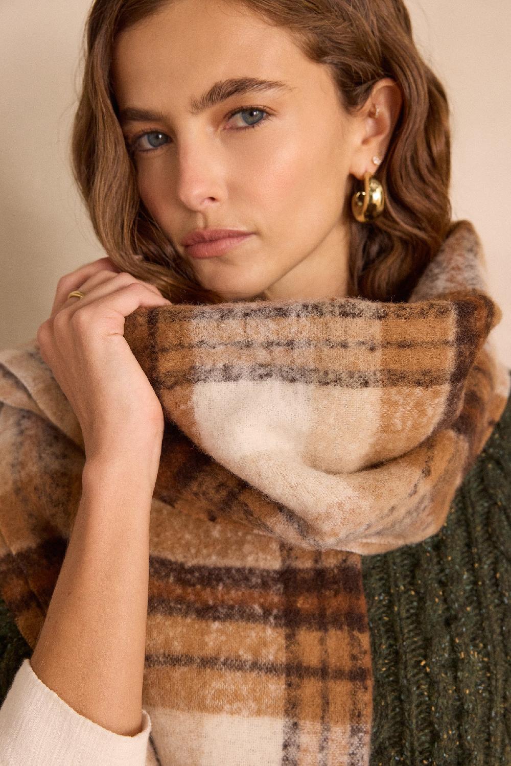 Maison 123 TRISTAN Checked Scarf