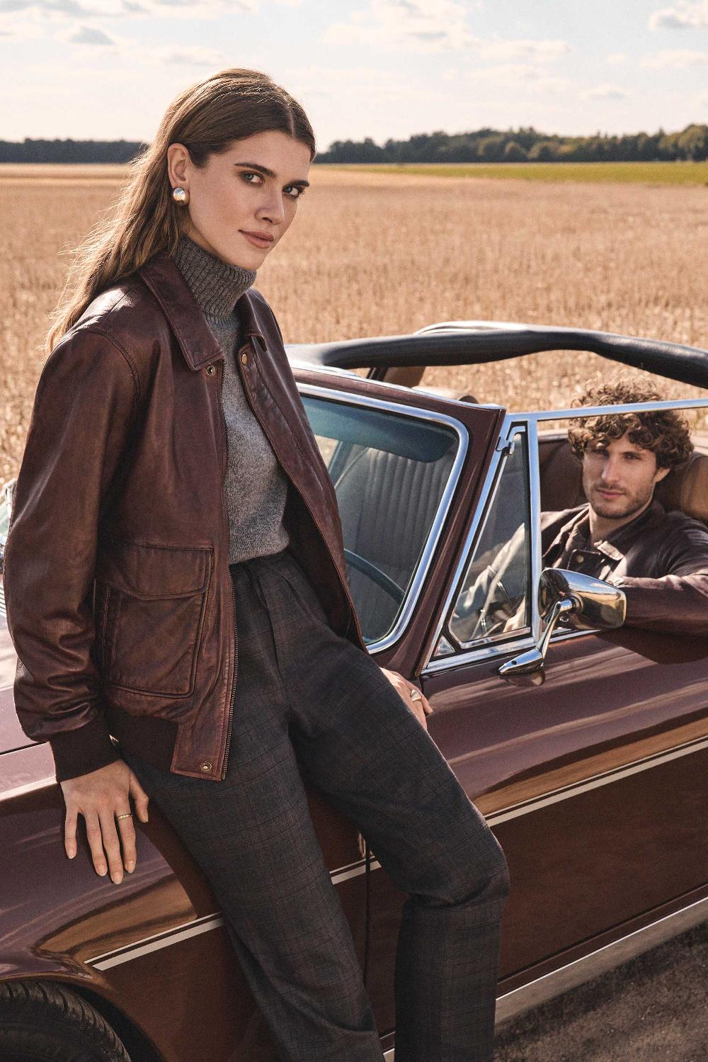 maison 123 Unisex jacket in 100% leather SEDUCTEUR