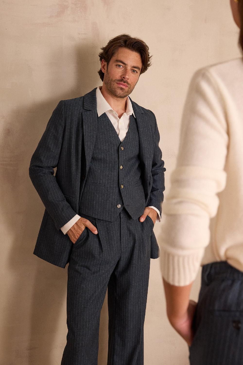 Maison 123 Unisex Striped Tailored Jacket IMPULSIF