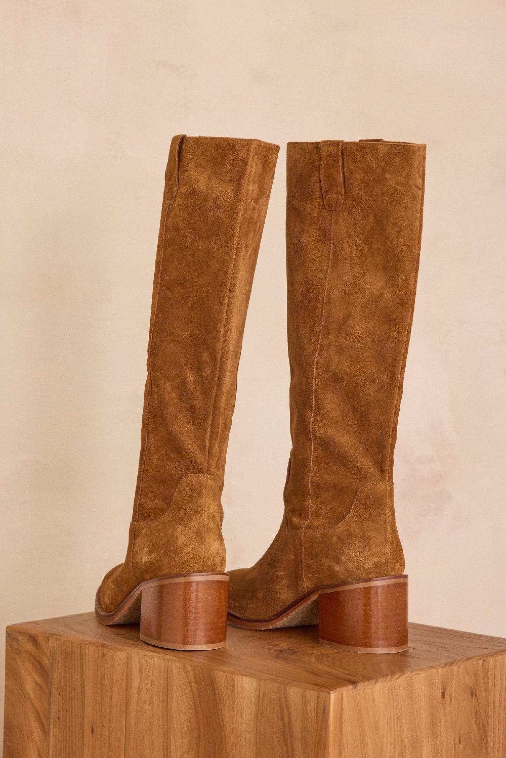 Maison 123 VICTORIA High Boots In Leather