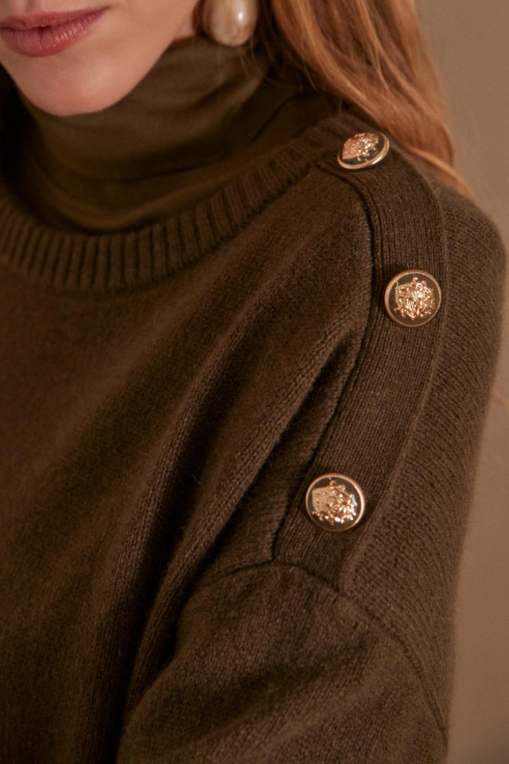 Maison 123 Wool Jumper Dress In 100% Wool LINA