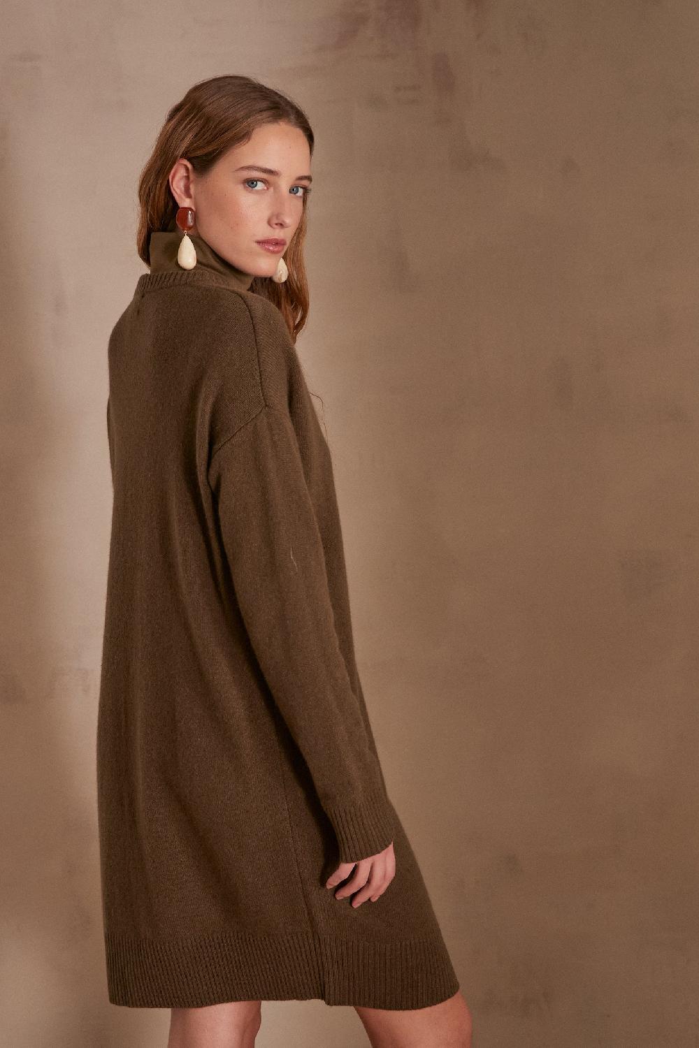 Maison 123 Wool Jumper Dress In 100% Wool LINA