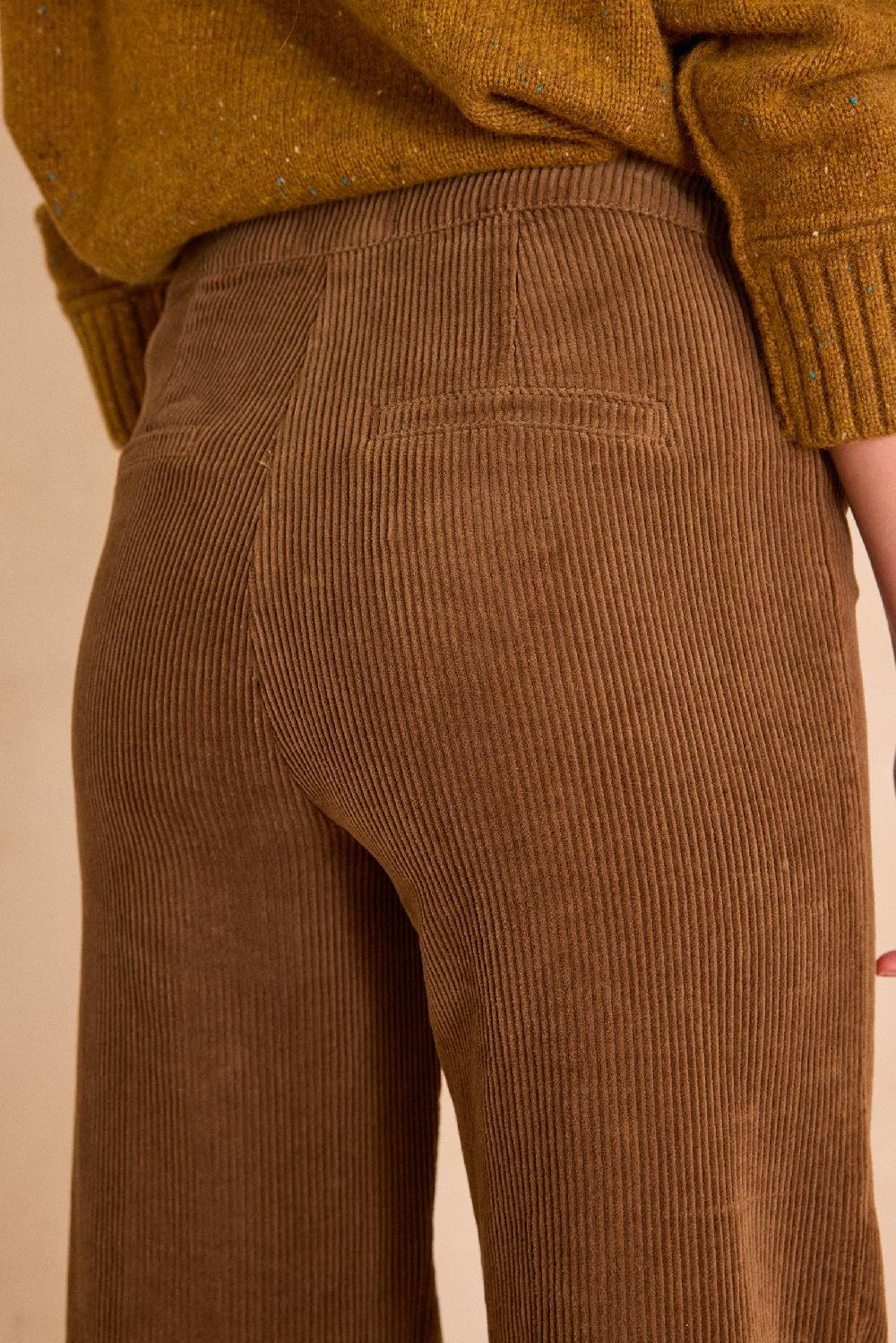 Maison 123 OXAN High-waisted Wide-leg Corduroy Trousers