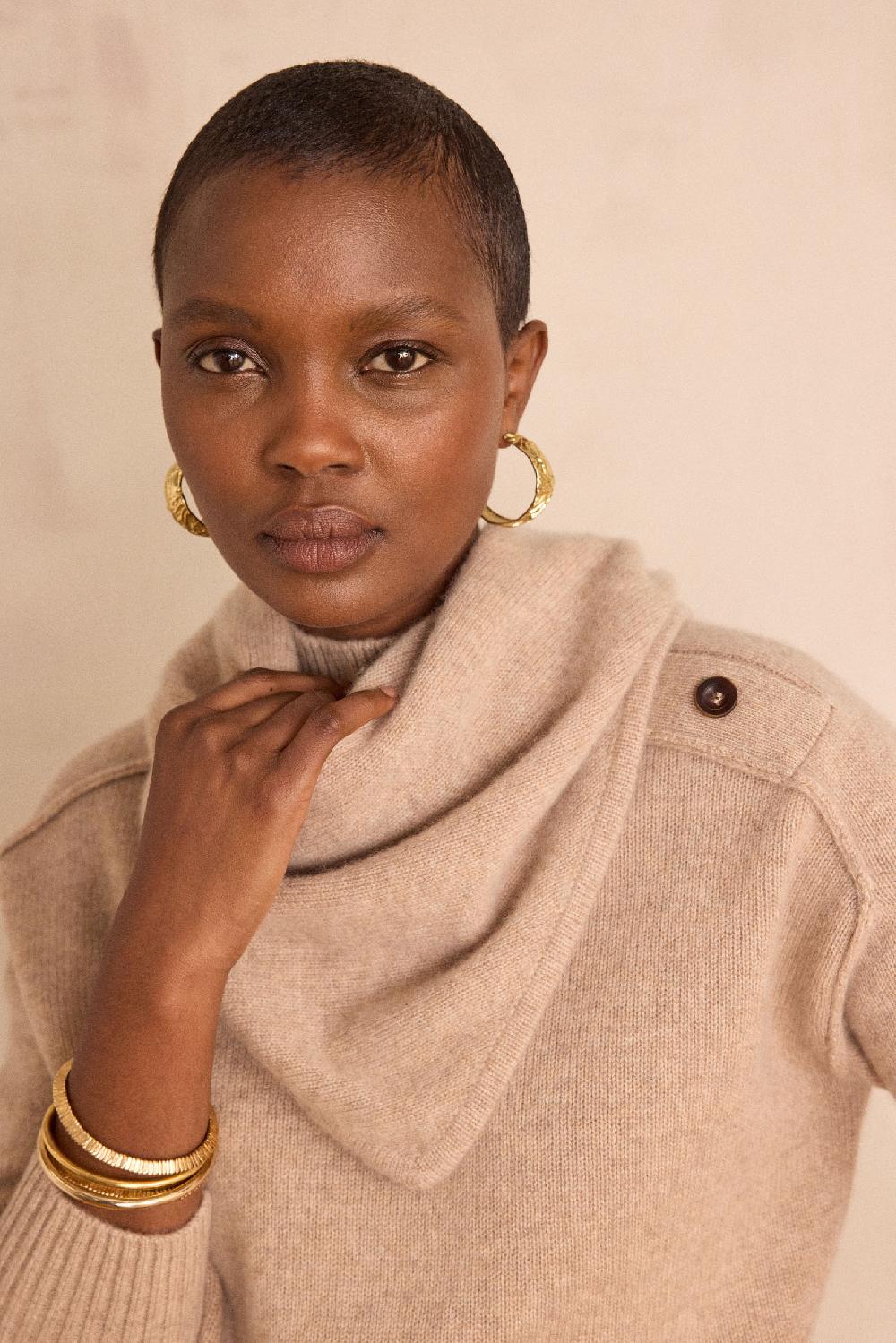 Maison 123 Triangle Scarf In 100% 2-ply Cashmere THOMAS