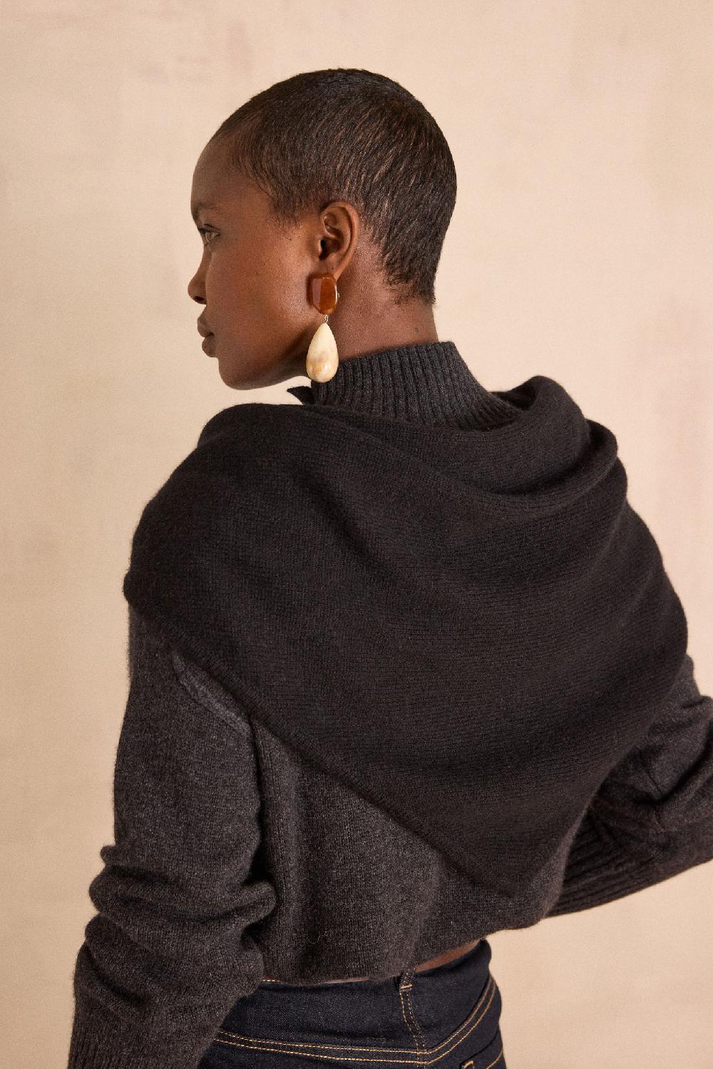 Maison 123 Triangle Scarf In 100% 2-ply Cashmere THOMAS