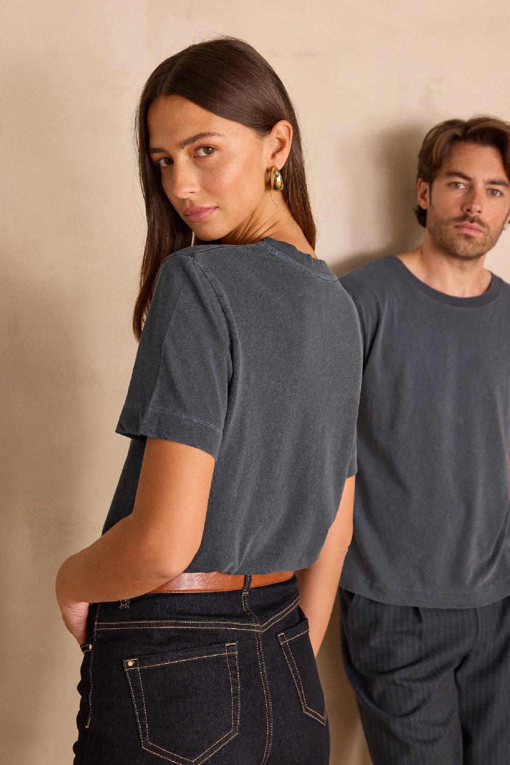 Maison 123 Unisex Round Neck Cotton T-shirt MARCEL(LE)