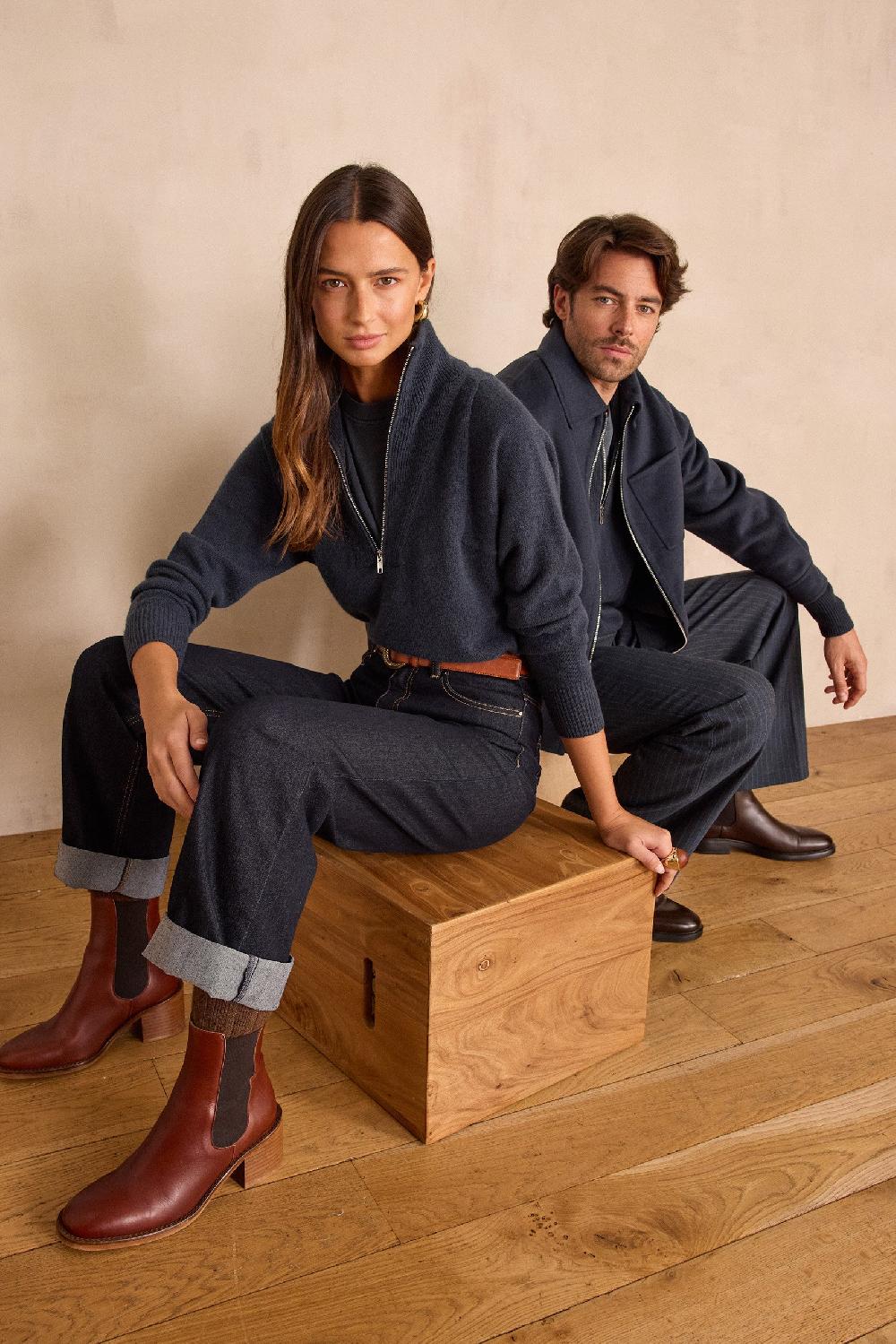 Maison 123 Unisex Turtleneck Jumper In 100% Wool REVEUR