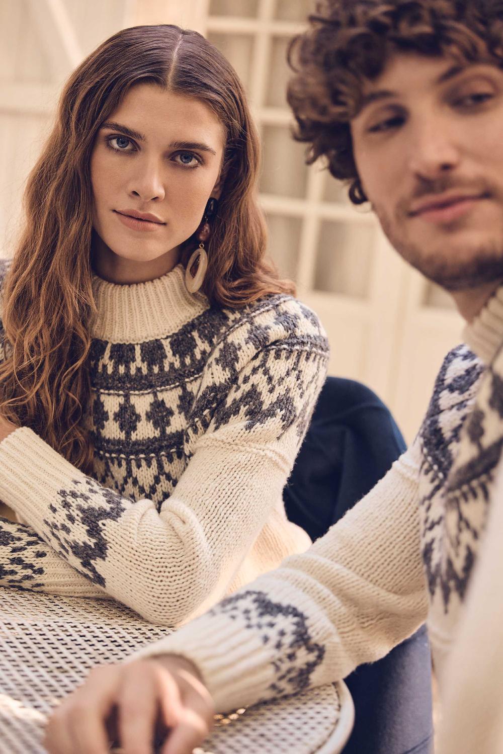 Maison 123 Unisex Turtleneck Jumper In TEMERAIRE Wool