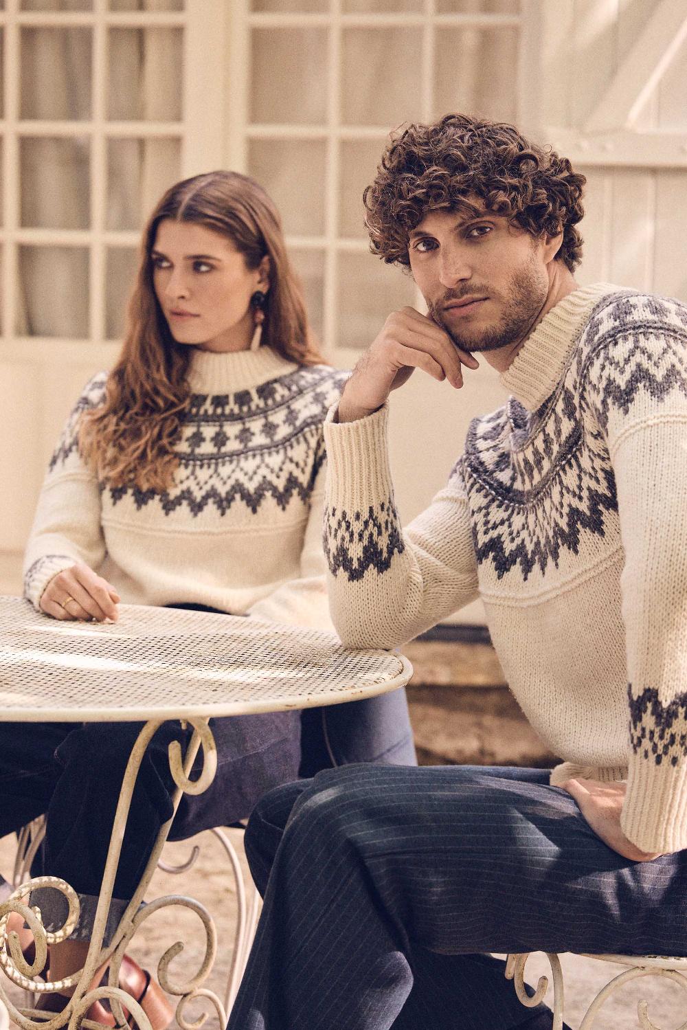 maison 123 Unisex turtleneck jumper in TEMERAIRE wool