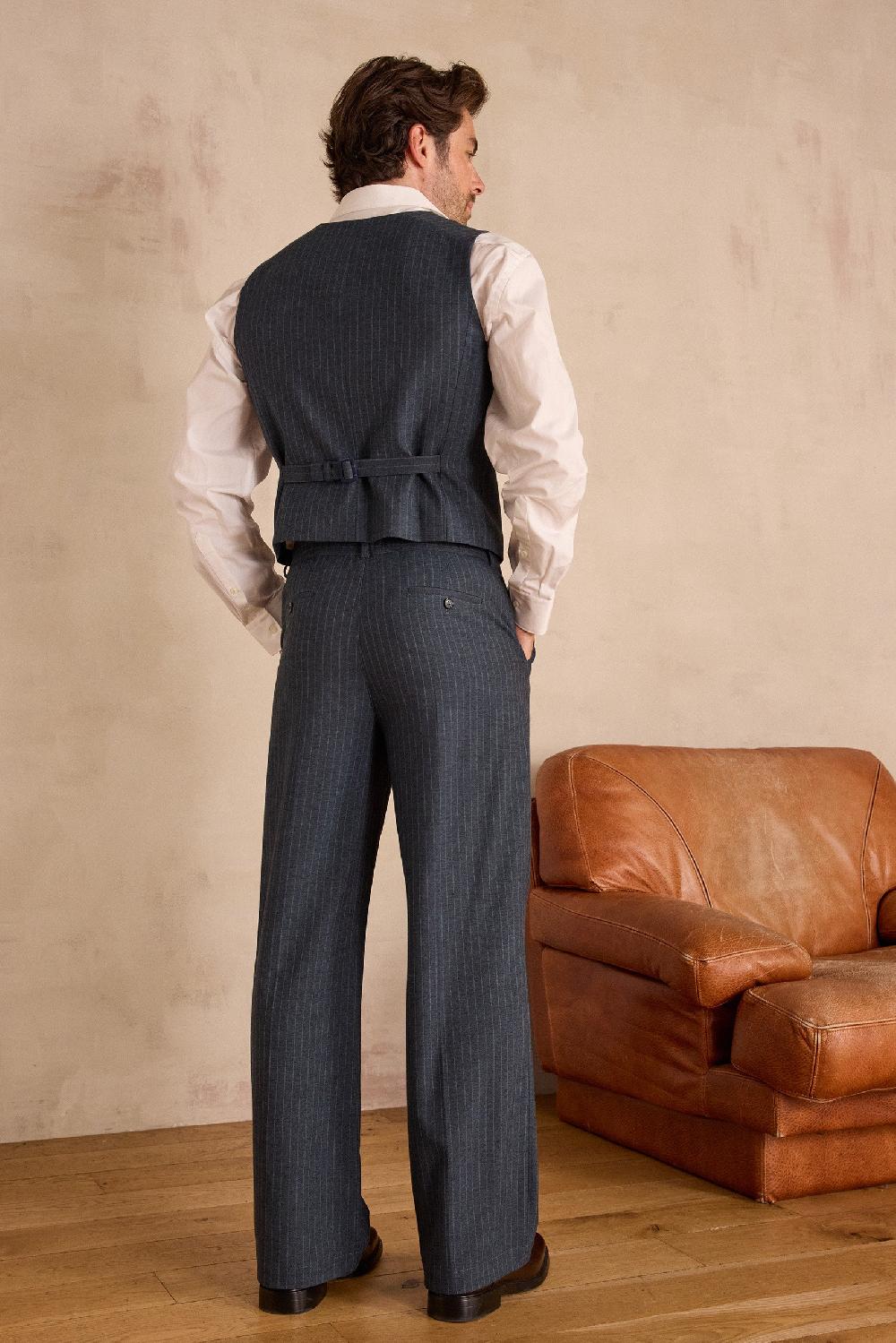 Maison 123 Unisex Wide-leg Tailored Trousers With Stripes PASSIONNANT