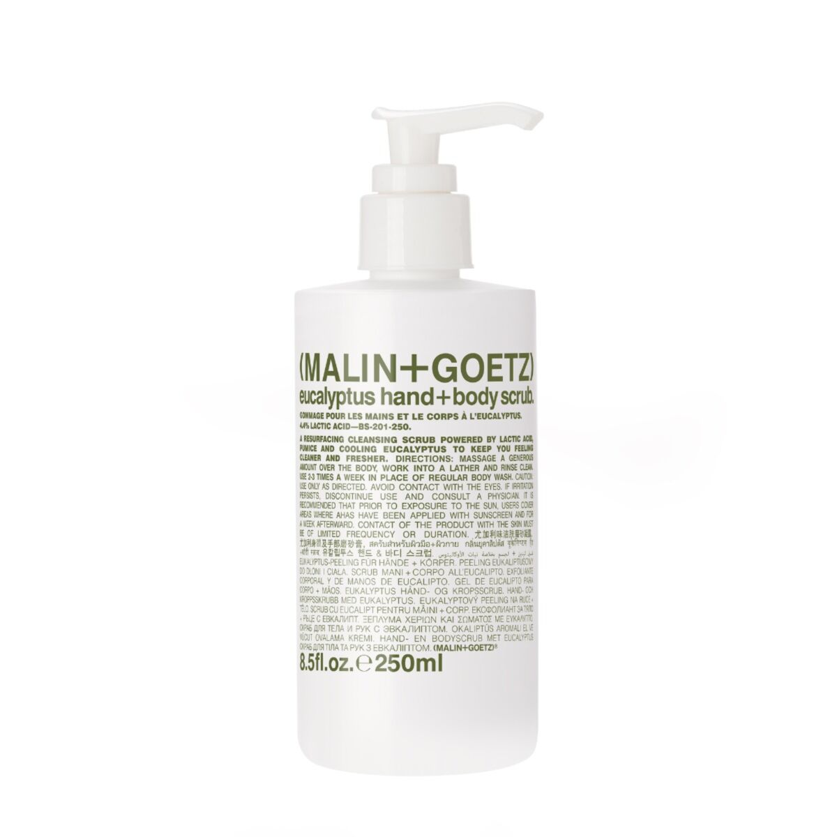 malin goetz eucalyptus hand+body scrub