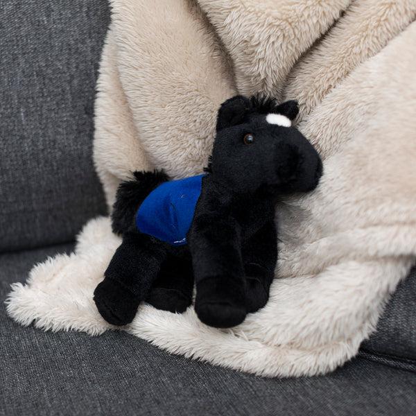 Mane 'n Tail Black Horse With Mane 'n Tail Blue Saddle