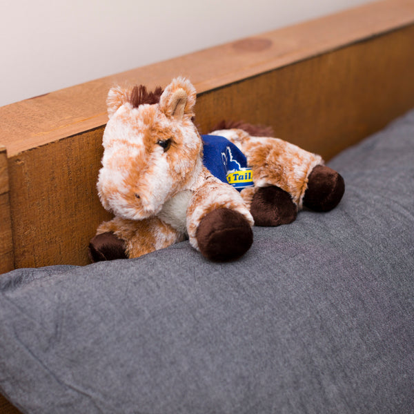 Mane 'n Tail Buckskin Horse With Blue Mane 'n Tail Saddle