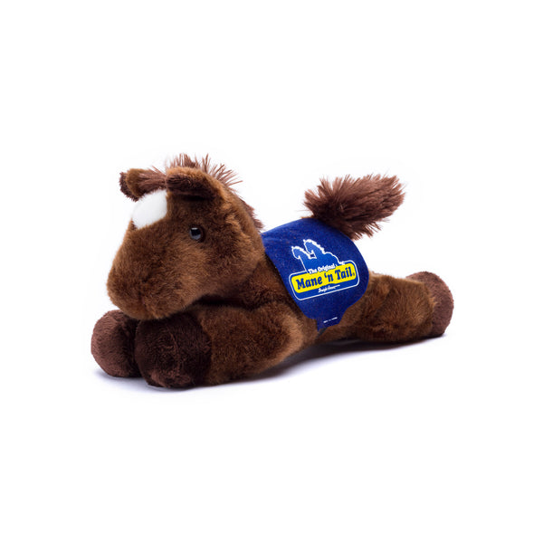 mane 'n tail Chestnut Horse with Mane 'n Tail Blue Saddle