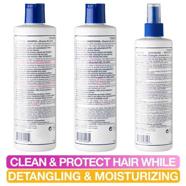 Mane 'n Tail Color Protect Shampoo & Conditioner Plus Detangler Set