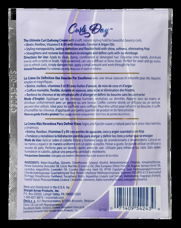 Mane 'n Tail Curls Day 3 Packettes Set Curl Defining Cream Enhancing Smoothie & Daily Moisture